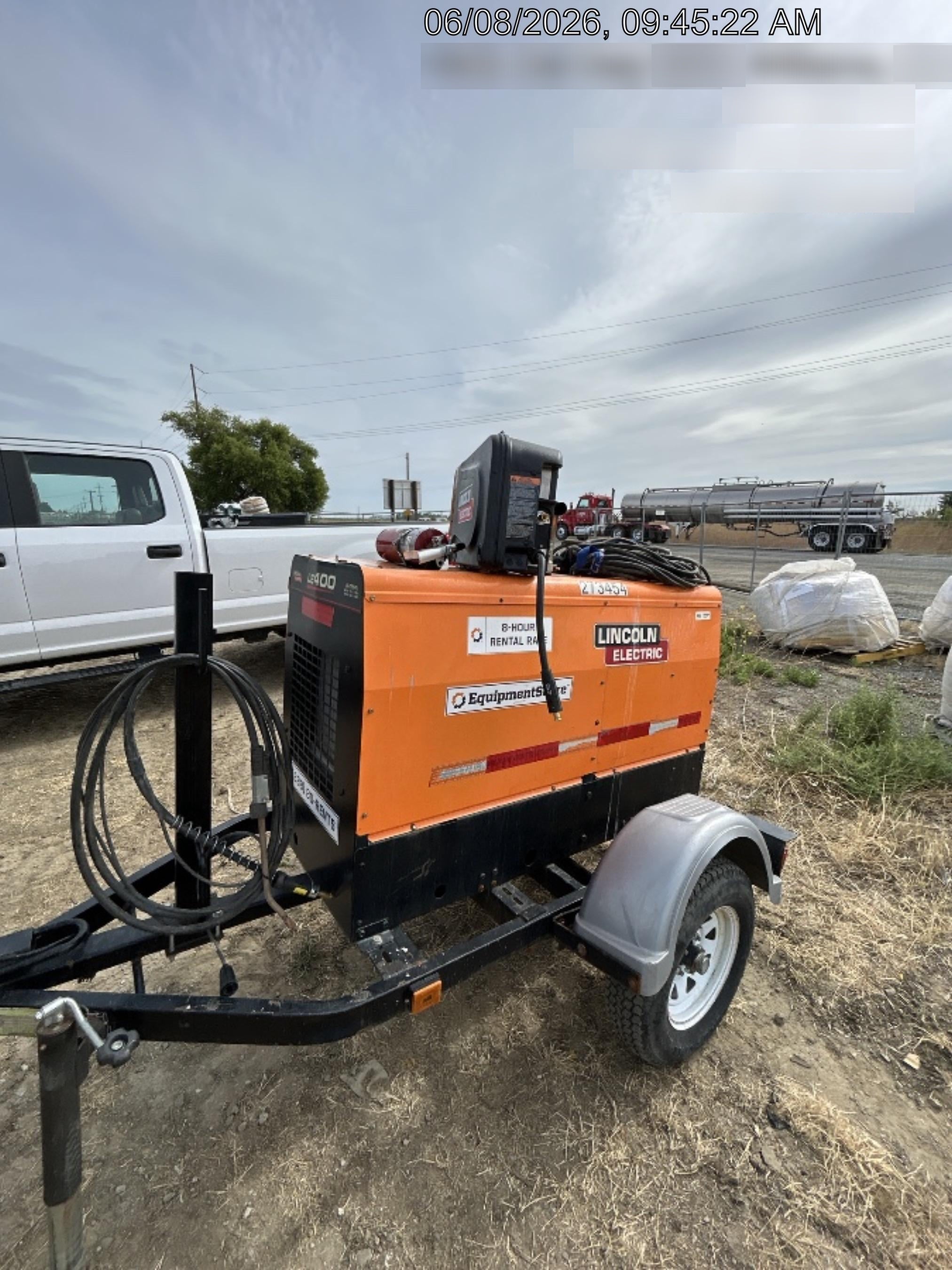 2022 Lincoln Electric LE400 Kubota V1505, Trlr, Cable Rack, Light Kit, ES Decals, T3
