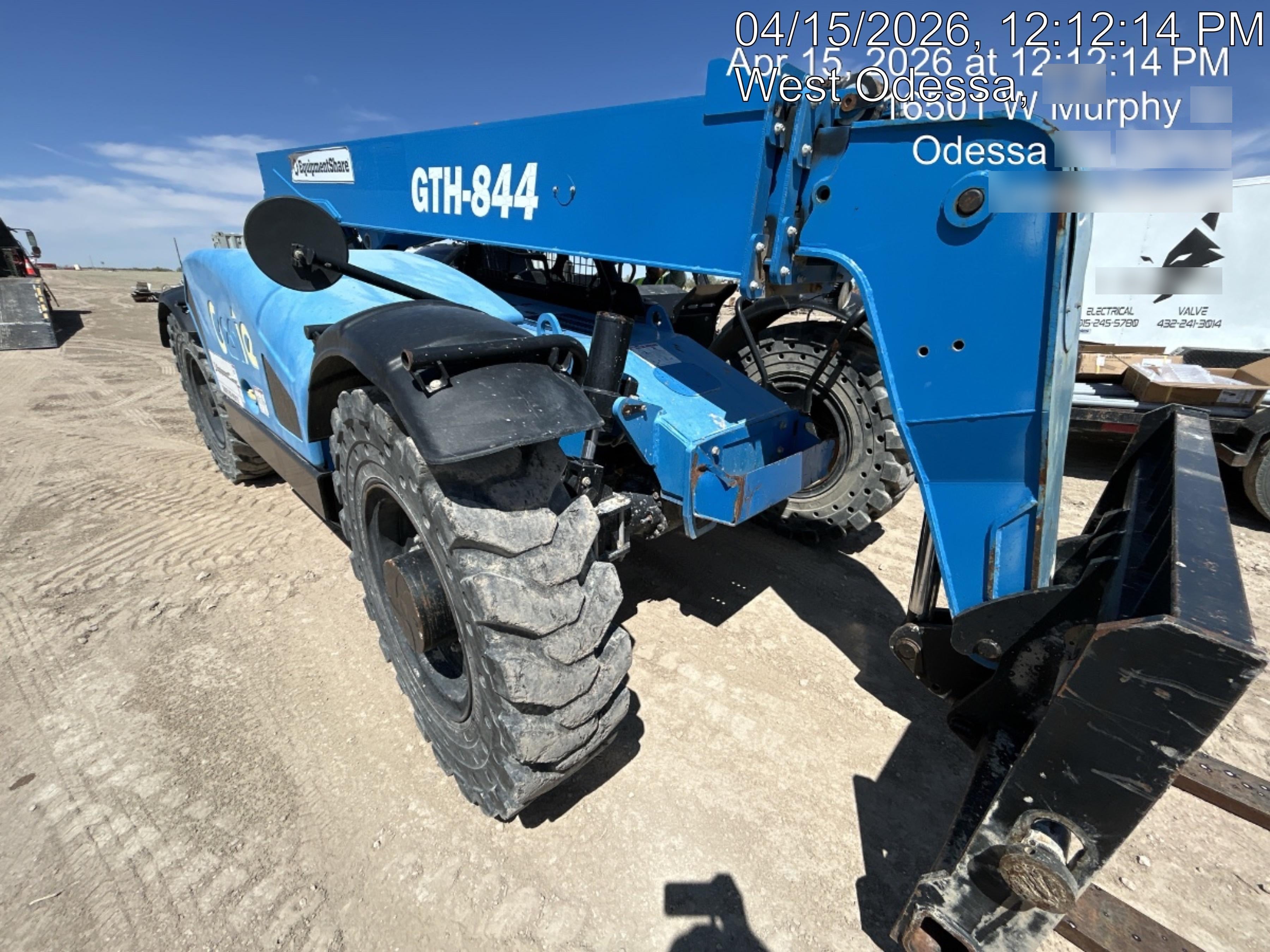 2017 Genie GTH-844 Genie GTH844, 60" Carriage, Solid Tires