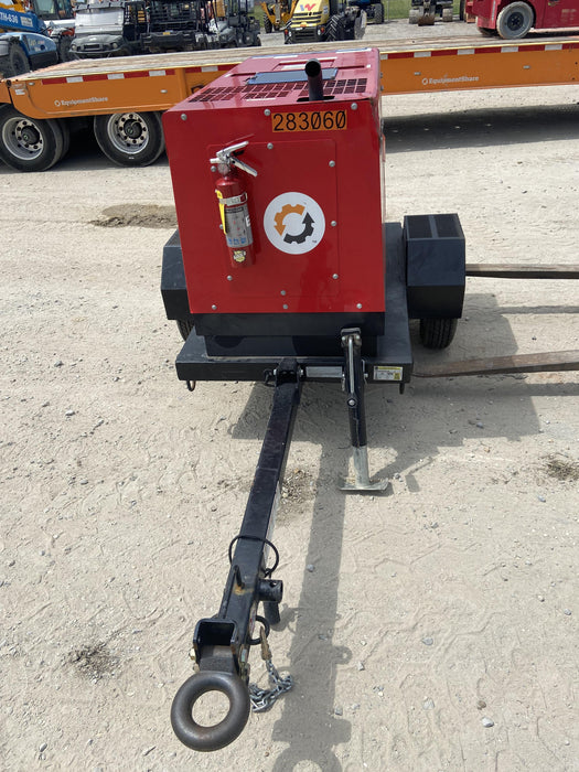 2022 Shindaiwa DGW400MDL Kubota D902 Engine, 23 HP, Dual Op Welder, Wire, Arc, Droop Stick, Tig, and CC Stick Functionality, Simulphase, 3 Phase and 1 Phase Gen Output, Single Axle NB Trlr, Slr Trckl Chrg 12V 12W, Fire Ext