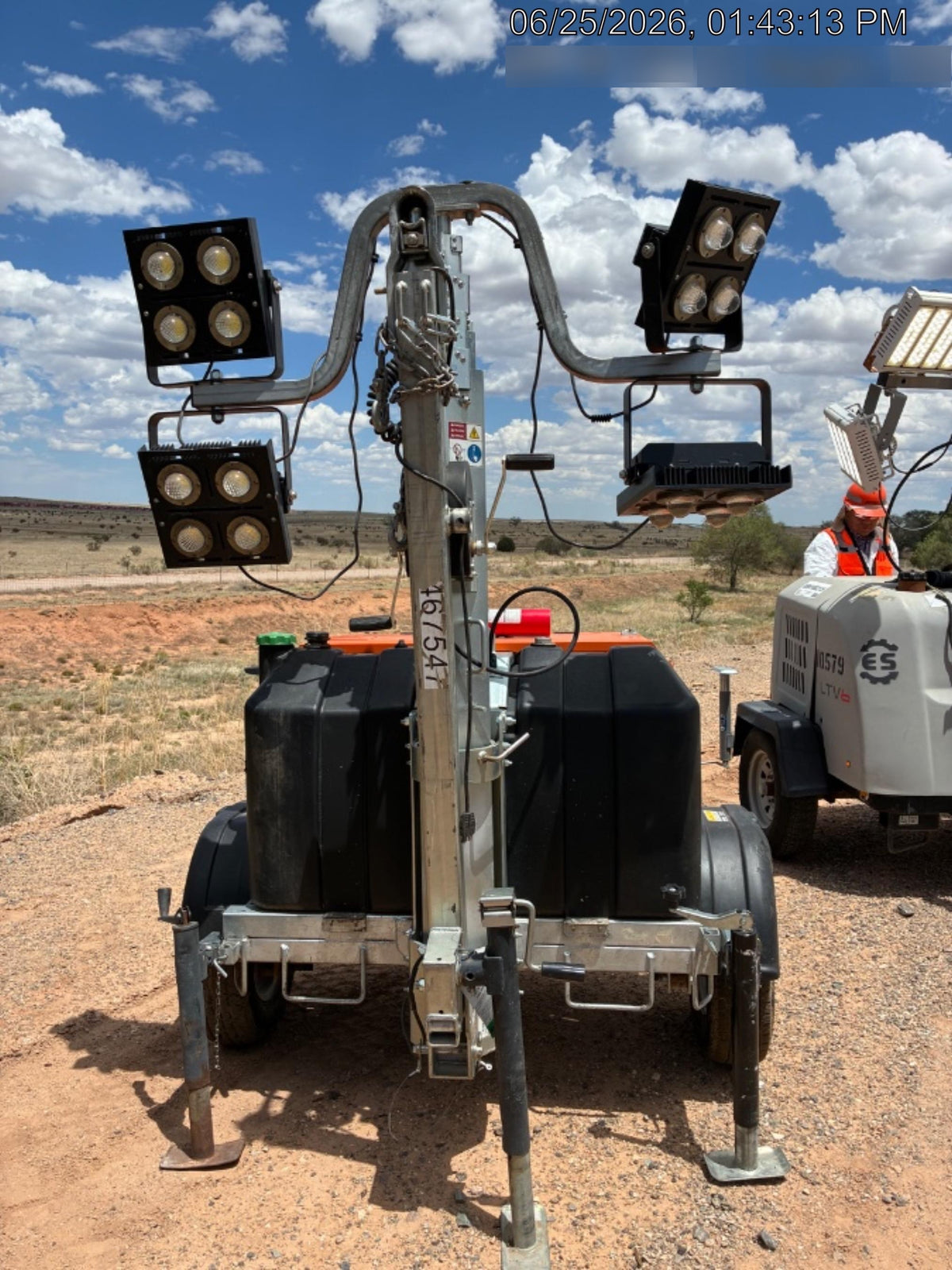 2024 Wanco WLTT-4MM4K Diesel, Deep Sea Controller, Shore Power Plug, Auto Start, (4) 350W LED Floodlights, 4kW Generator, 60 Gal Fuel Tank, 2" Ball, T3