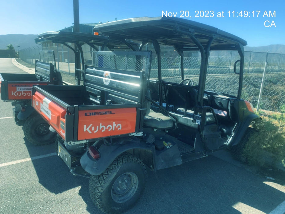 2022 Kubota RTV-X1140W-H Plastic Canopy, Windshield Acrylic Clear, LED Strobe Light, Wire Harness Kit, Back up Alarm