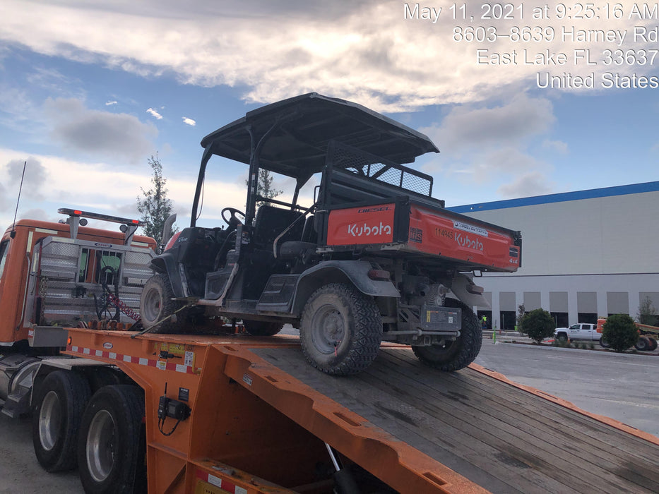 Kubota RTV-X1140W-H Kubota RTVX1140WH 4wd Utility Cart, LED Strobe, Windshield Tempered Glass, Plastic Canopy, Wire Harness Kit, Backup Alarm