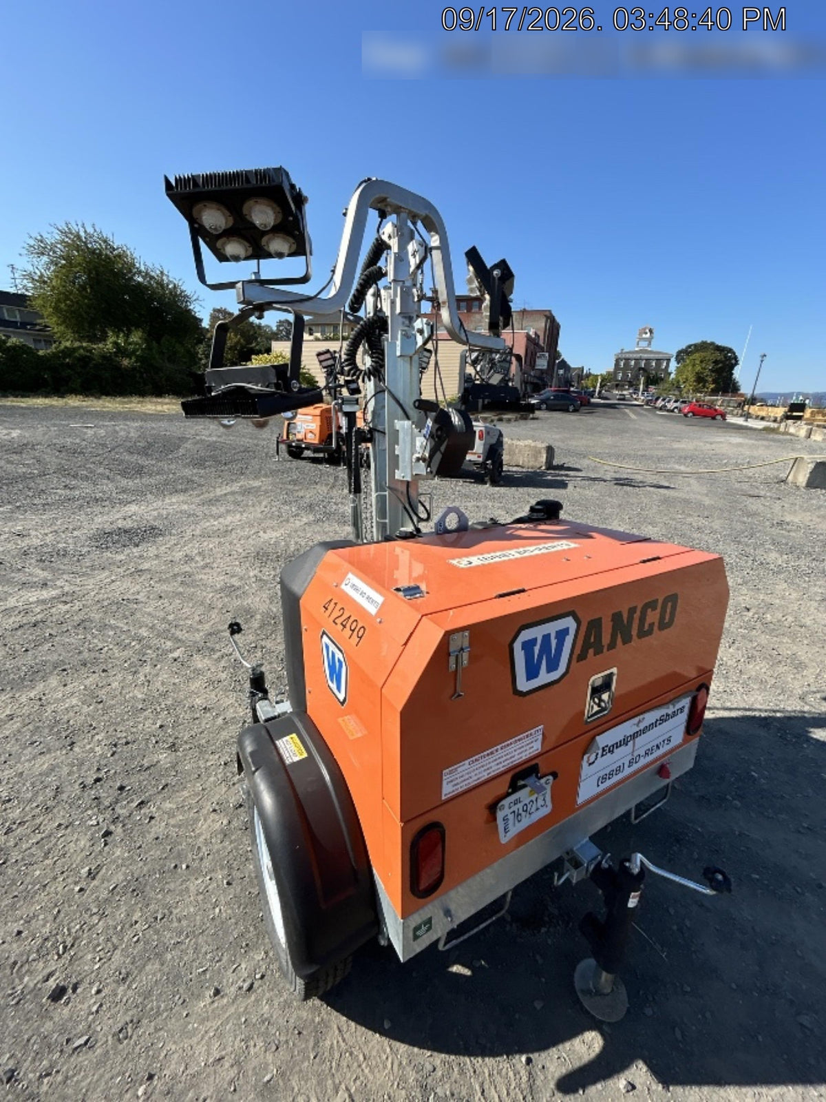 2024 Wanco WLTT-4MM4K Diesel, Deep Sea Controller, Shore Power Plug, Auto Start, (4) 350W LED Floodlights, 4kW Generator, 60 Gal Fuel Tank, 2" Ball, T3