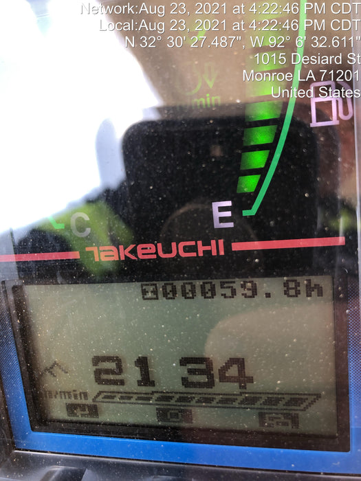 2021 TAKEUCHI TB250-2