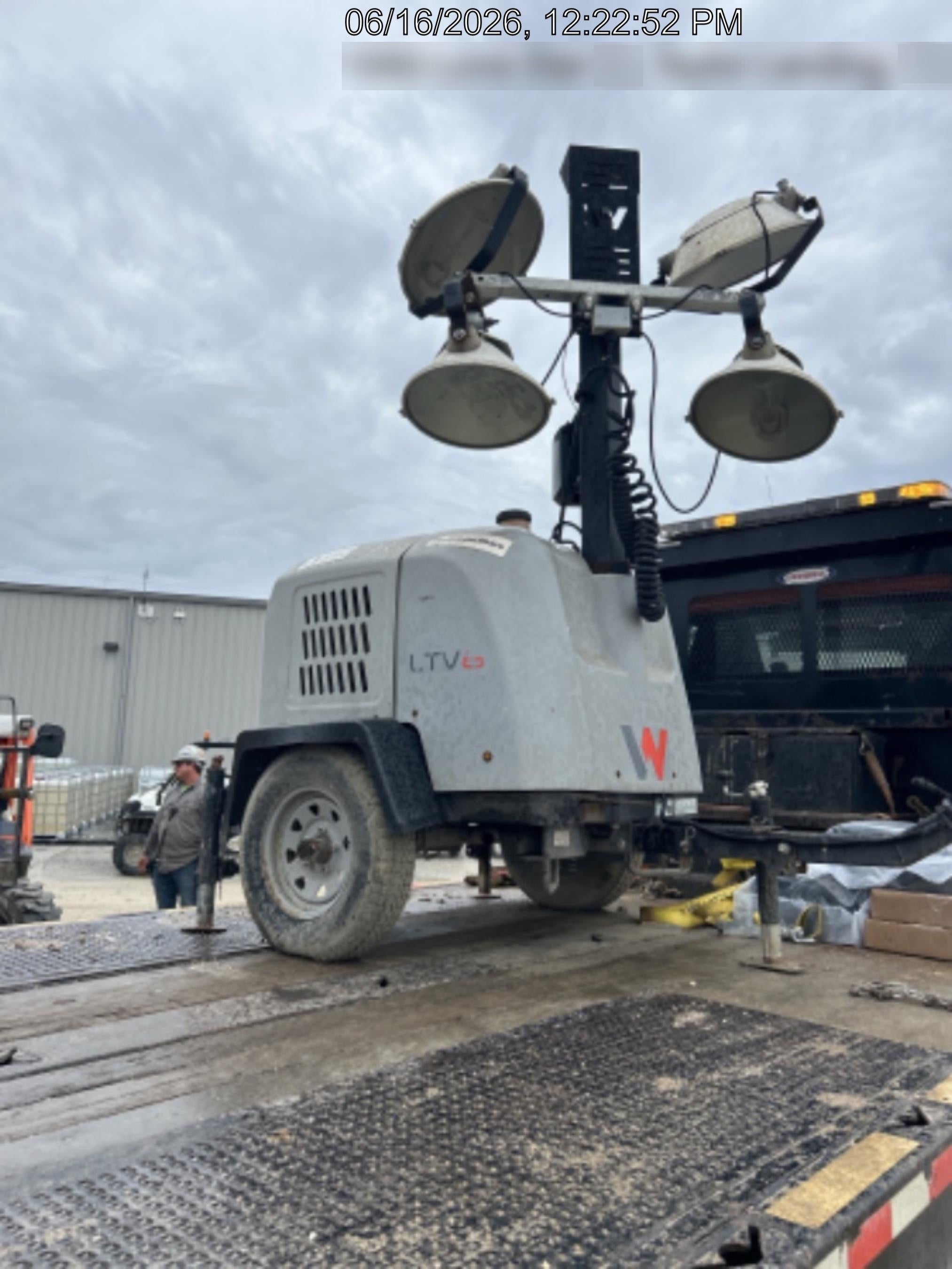 Wacker Neuson LTV6K-MH Power mast, 1100W MH, Fuel Sensors, Wiring Harness