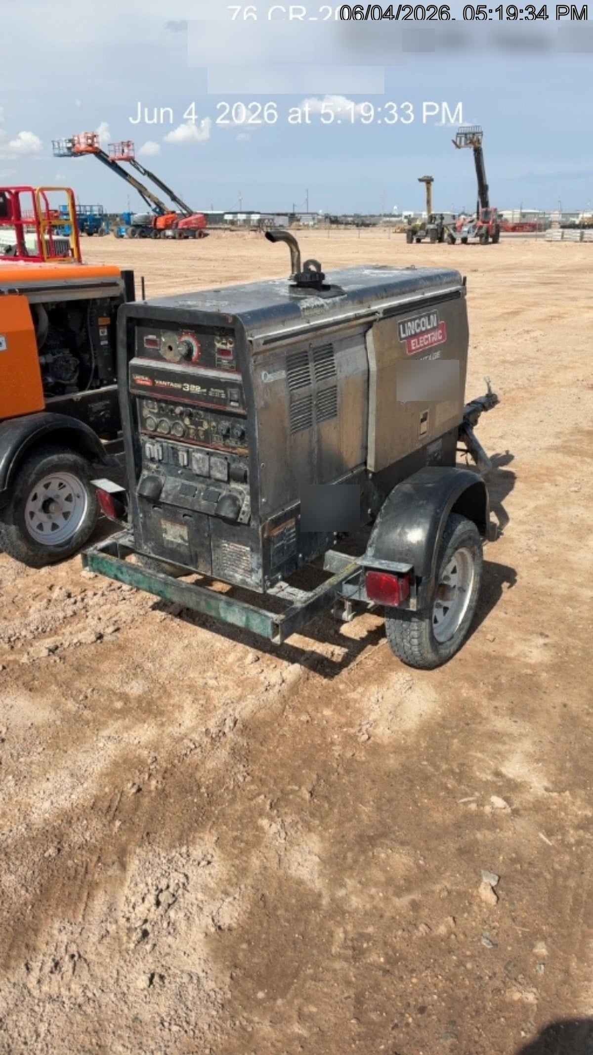 Lincoln Electric Vantage 322 Lincoln Vantage 322 Welder Ready Pak 3 - Vantage 322, Trailer