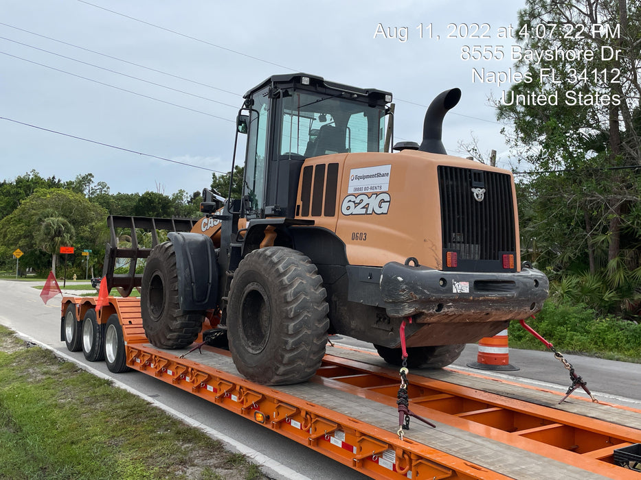 2018 Case 621G CLOSED CAB, 1 FUNCTION, JRB 416 STYLE HYD COUPLER