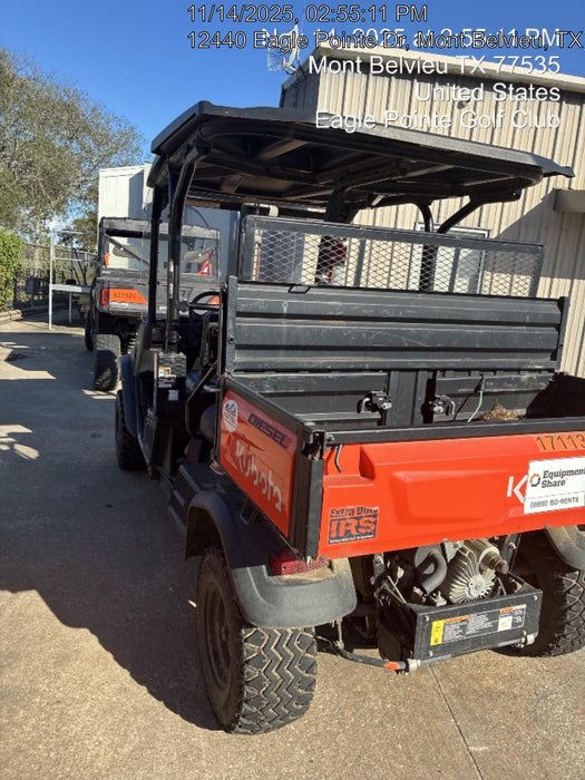 2021 Kubota RTV-X1140W-H Plastic Canopy, Windshield Acrylic Clear, LED Strobe Light, Wire Harness Kit, Back up Alarm