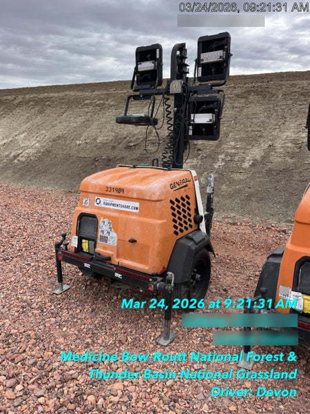 2023 Generac MLT2 Diesel, Flex Switch 120V Input, Powerzone Controller, (4) 320W LED Lights, 4kW Generator, 39.9 Gal Fuel Tank, 2" Ball, T3