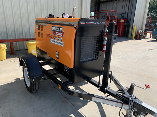 2021 Lincoln Electric Vantage 322 Vantage 322 Ready Pak 3 w/ Decals, ORANGE (includes trailer, cable rack, fender light kit) NO Telematics