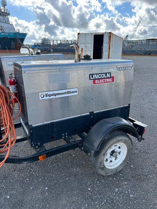 2020 Lincoln Electric Vantage 322 Welder Ready-Pak 3, w/ GPS & Decals (includes trailer, cable rack, fender light kit)