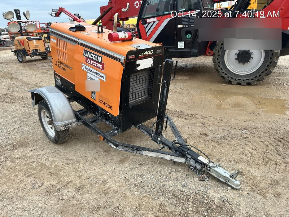 2022 Lincoln Electric LE400 Kubota V1505, Trlr, Cable Rack, Light Kit, ES Decals, T3