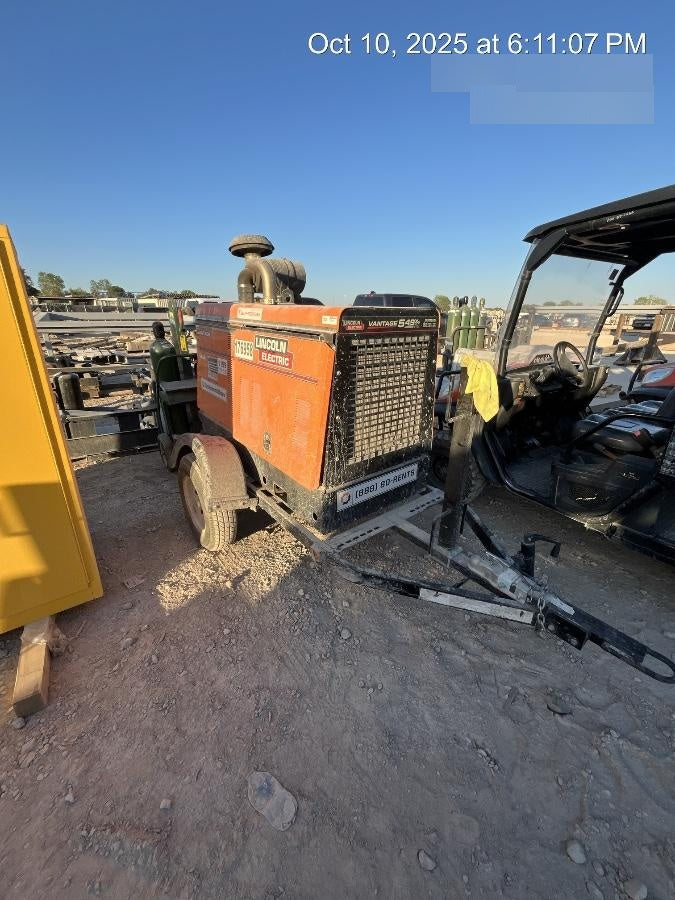 2021 Lincoln Electric Vantage 549X Ready Pak 3, ORANGE (includes trailer, cable rack, fender light kit)