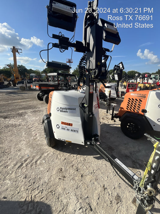 2024 Generac MLT2 Diesel, Flex Switch 120V Input, Powerzone Controller, 
(4) 320W LED Lights, 4kW Generator, 39.9 Gal Fuel Tank, 2" Ball, T3