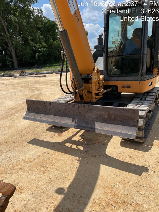 2015 Case CX80C CLOSED CAB, A/C, RUBBER TRACKS PADS, 7'-2" ARM