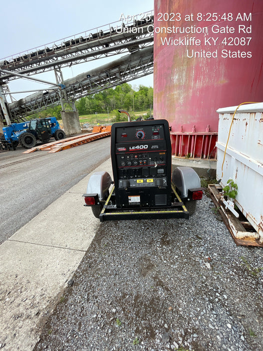 2022 Lincoln Electric LE400 Kubota V1505, Trlr, Cable Rack, Light Kit, ES Decals, T3