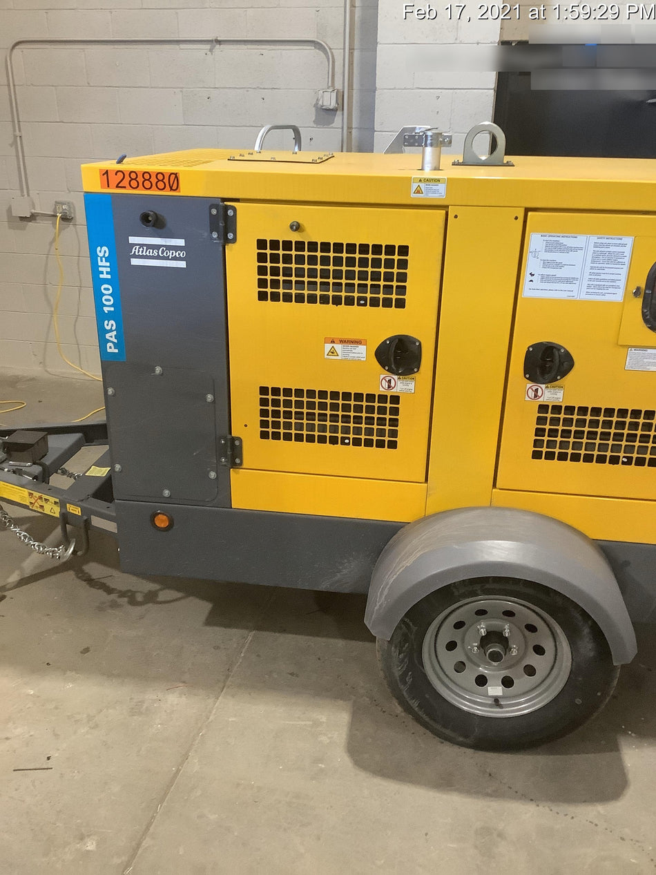 2020 ATLAS COPCO PAS 100 HF CS Enclosed