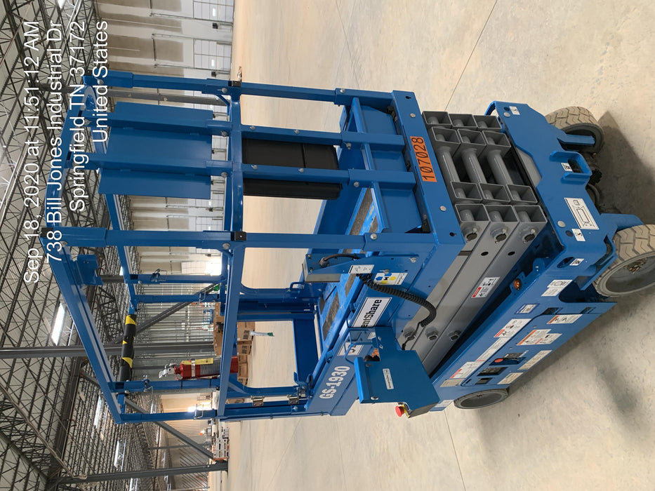 2020 Genie GS-1930 Solid Non Marking Tires, Beacon, Folding rails with half height swing gate