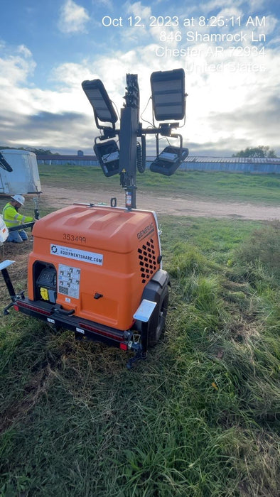 2023 Generac MLT2 Diesel, Flex Switch 120V Input, Powerzone Controller, (4) 320W LED Lights, 4kW Generator, 39.9 Gal Fuel Tank, 2" Ball, T3