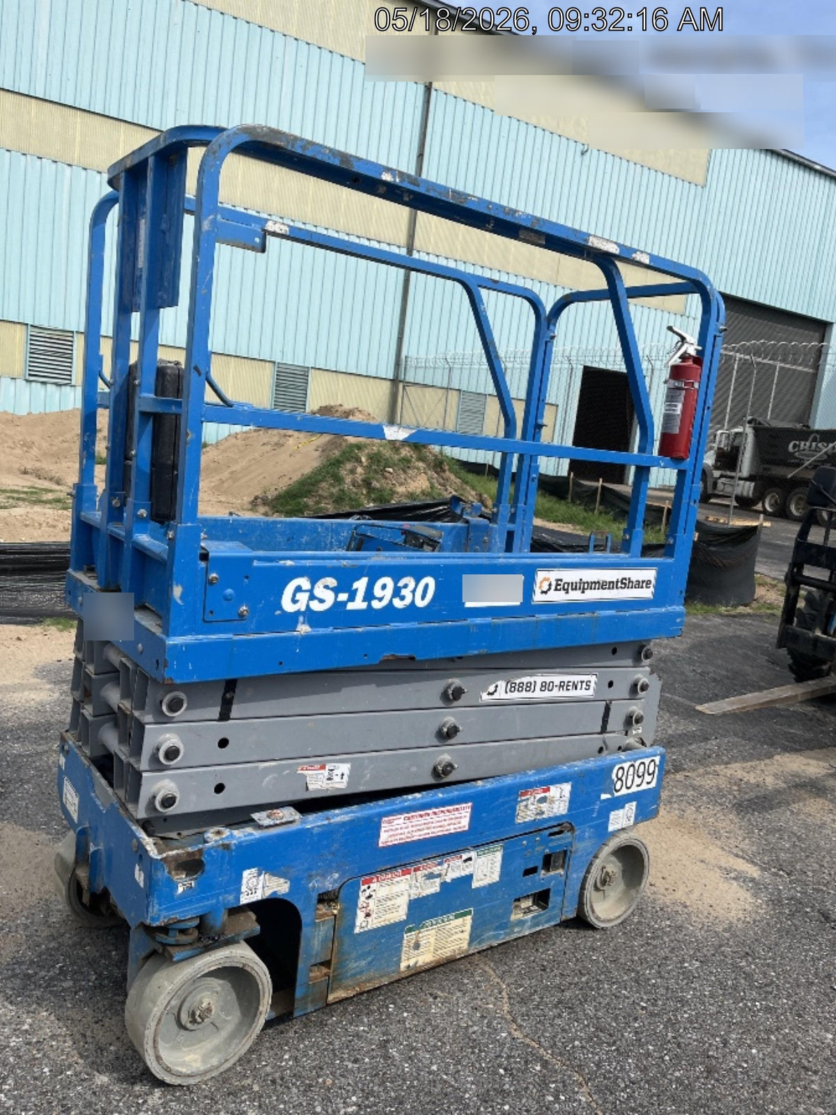 2019 Genie GS-1930 Fixed Rails with Chain Entry