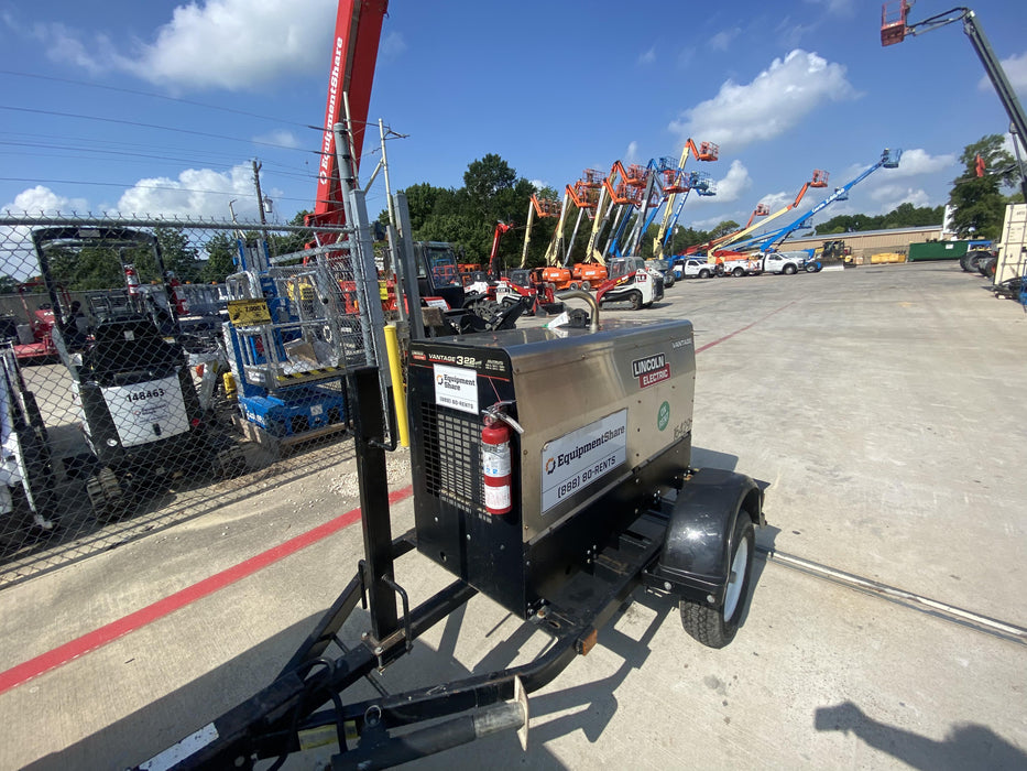 2018 Lincoln Electric Vantage 322 Lincoln Vantage 322 Welder Ready Pak 3 - Vantage 322, Trailer, Fender and light kit, Cable rack