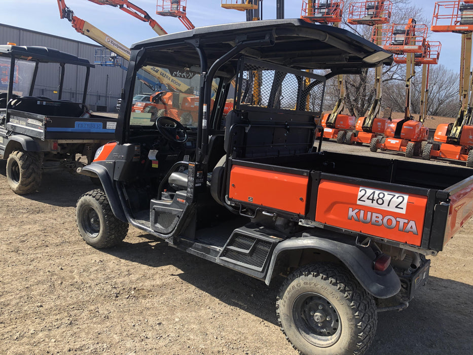 Kubota RTV-X1140W-H Kubota RTVX1140WH 4wd Utility Cart, LED Strobe, Windshield Tempered Glass, Pastic Canopy, Wire Harness Kit, Backup Alarm