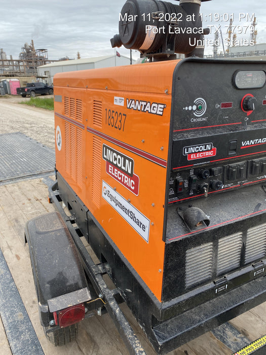 2021 Lincoln Electric Vantage 549X Ready Pak 3, ORANGE (includes trailer, cable rack, fender light kit)