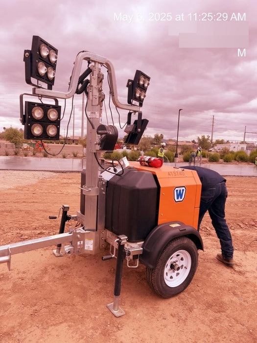 2024 Wanco WLTT-4MM4K Diesel, Deep Sea Controller, Shore Power Plug, Auto Start, (4) 350W LED Floodlights, 4kW Generator, 60 Gal Fuel Tank, 2" Ball, T3