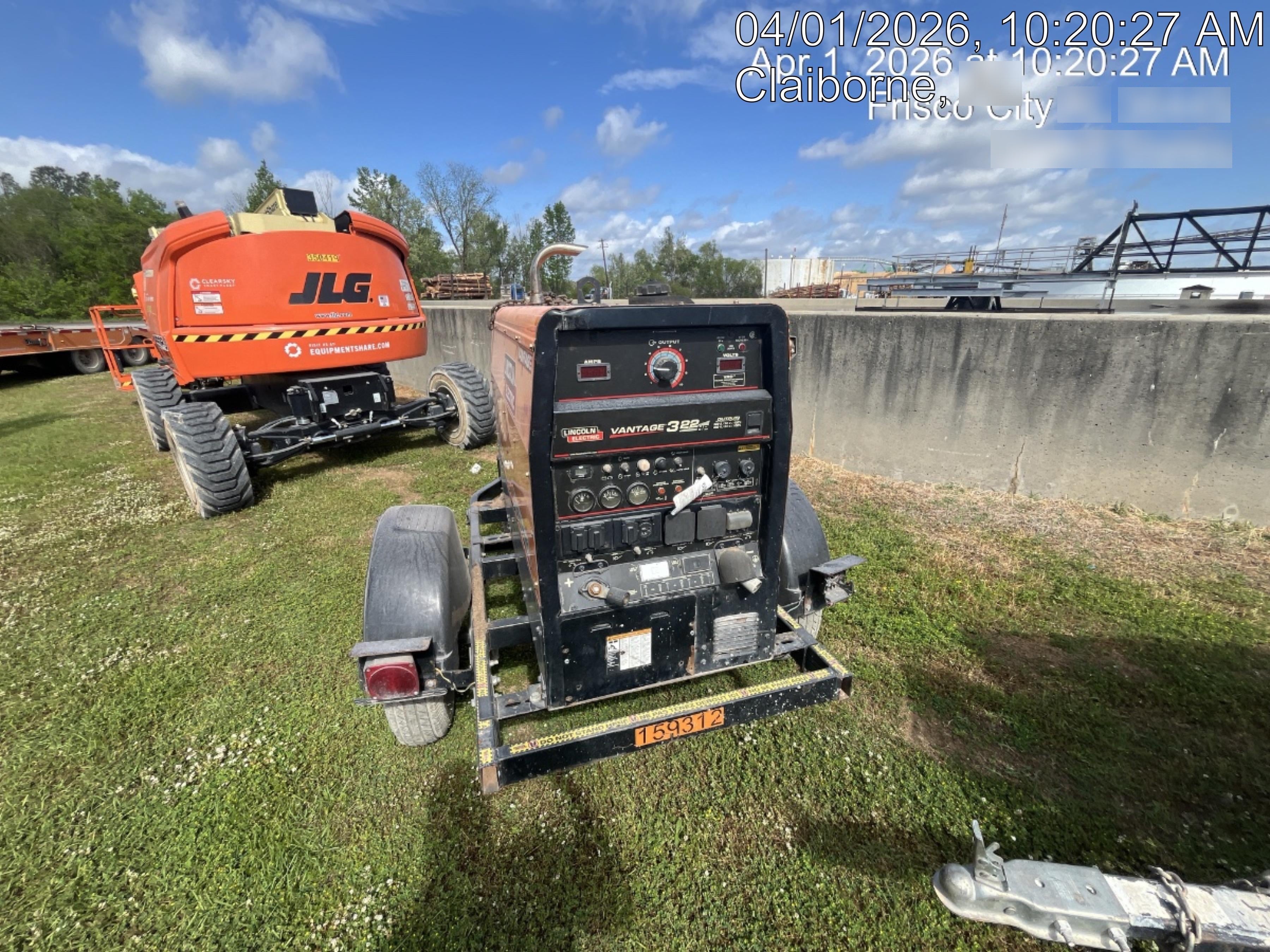 2021 Lincoln Electric Vantage 322 Vantage 322 Ready Pak 3 w/ Decals, ORANGE (includes trailer, cable rack, fender light kit) NO Telematics