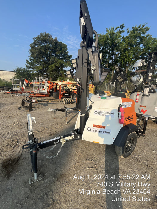 2023 Generac MLT2 Diesel, Flex Switch 120V Input, Powerzone Controller, 
(4) 320W LED Lights, 4kW Generator, 39.9 Gal Fuel Tank, 2" Ball, T3