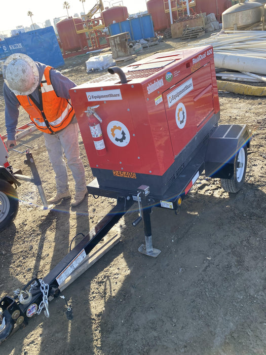 2022 Shindaiwa DGW400MDL Kubota D902 Engine, 23 HP, Dual Op Welder, Wire, Arc, Droop Stick, Tig, and CC Stick Functionality, Simulphase, 3 Phase and 1 Phase Gen Output, Single Axle NB Trlr, Slr Trckl Chrg 12V 12W, Fire Ext