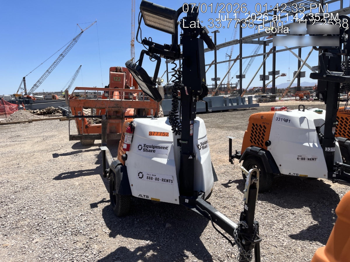 2023 Generac MLT2 Diesel, Flex Switch 120V Input, Powerzone Controller, 
(4) 320W LED Lights, 4kW Generator, 39.9 Gal Fuel Tank, 2" Ball, T3