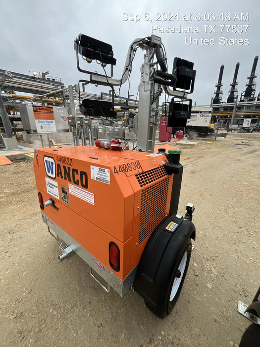 2024 Wanco WLTT-4MM4K Diesel, Deep Sea Controller, Shore Power Plug, Auto Start, (4) 350W LED Floodlights, 4kW Generator, 60 Gal Fuel Tank, 2" Ball, T3