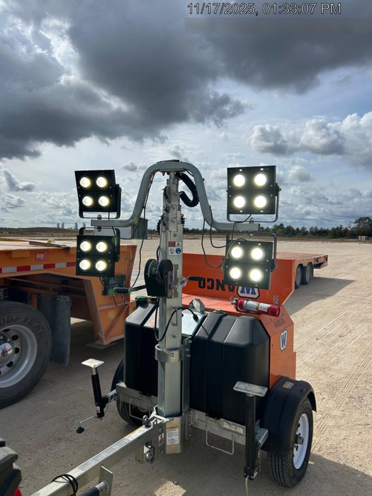 2024 Wanco WLTT-4MM4K Diesel, Deep Sea Controller, Shore Power Plug, Auto Start, (4) 350W LED Floodlights, 4kW Generator, 60 Gal Fuel Tank, 2" Ball, T3