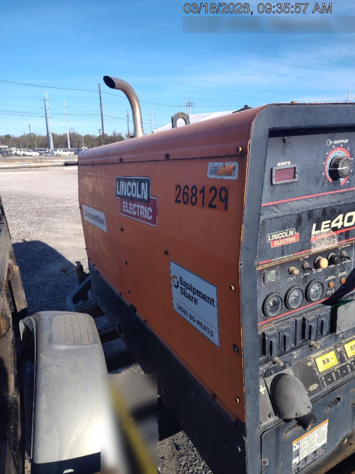 2022 Lincoln Electric LE400 Kubota V1505, Trlr, Cable Rack, Light Kit, ES Decals, T3