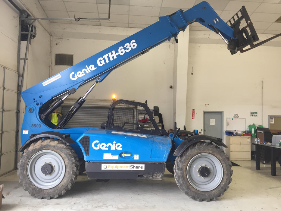 2018 Genie GTH-636 Genie GTH-636 w/Open ROPS, FF Tires, Work Light/Beacon, 48" Carriage and Forks
