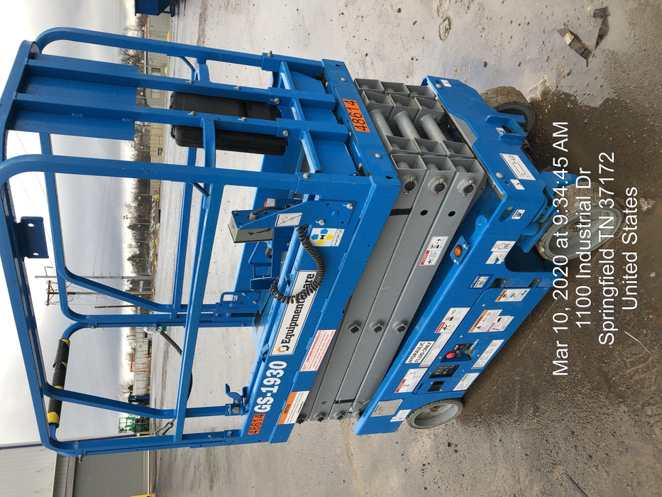 2019 Genie GS-1930 Fixed Rails with Chain Entry