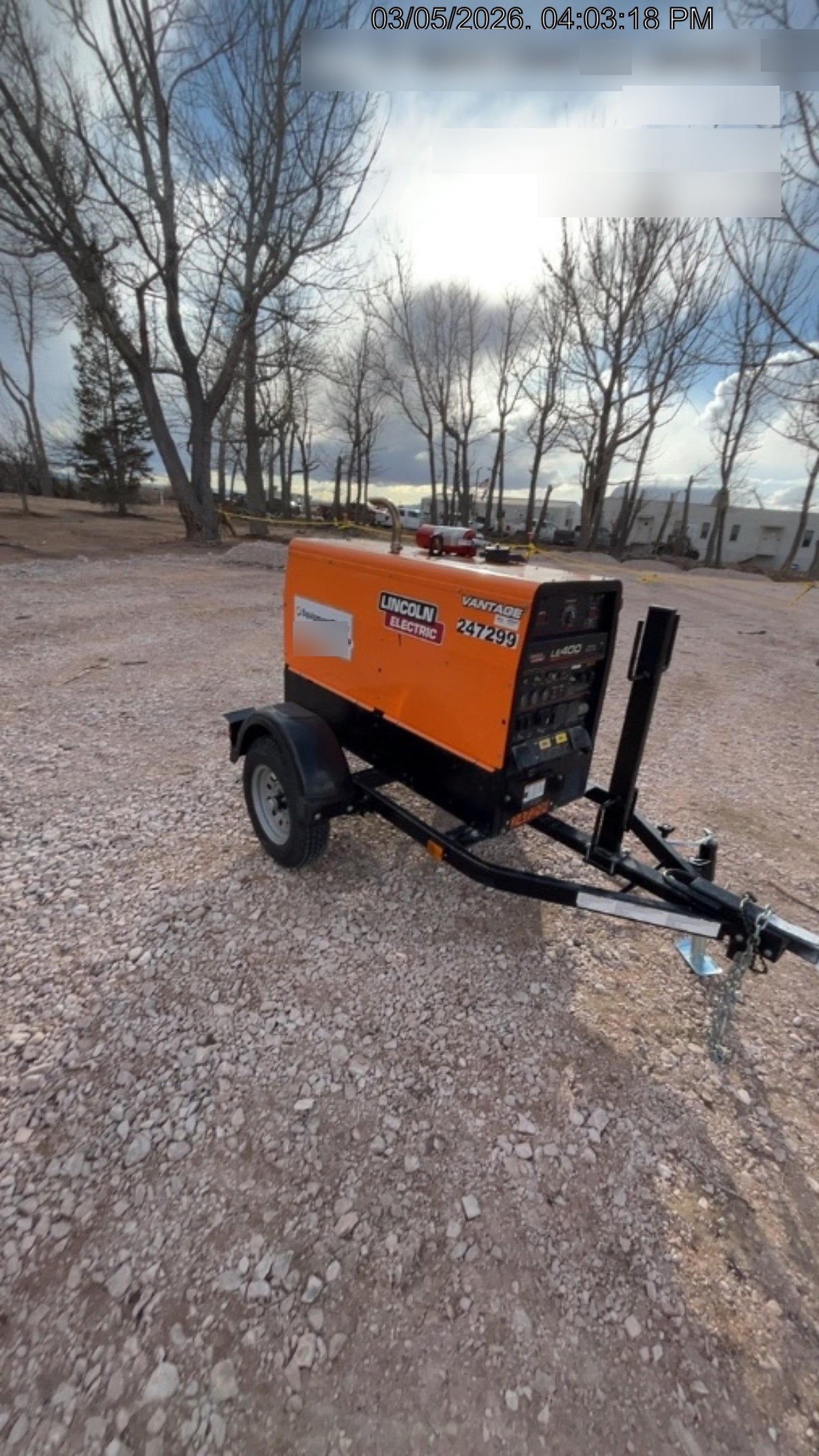 2022 Lincoln Electric LE400 Kubota V1505, Trlr, Cable Rack, Light Kit, ES Decals, T3
