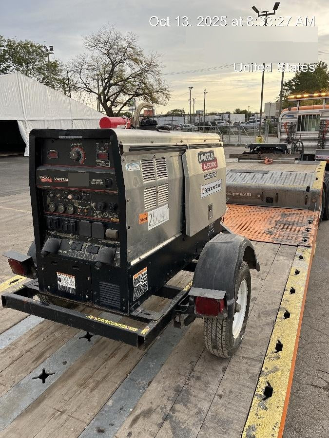 2019 Lincoln Electric Vantage 322 Lincoln Vantage 322 Welder w/Trailer, Light Kit, Cable Rack