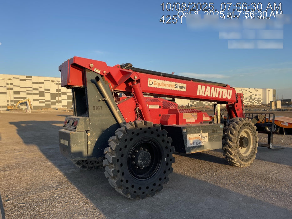 2018 Manitou MTA10055 Manitou MTA 10055 w/Cab/Heat/AC, Work Lights/Strobe, Aux Hyd, Solid Tires, Lift Hook, 66" Carriage, 60" Forks