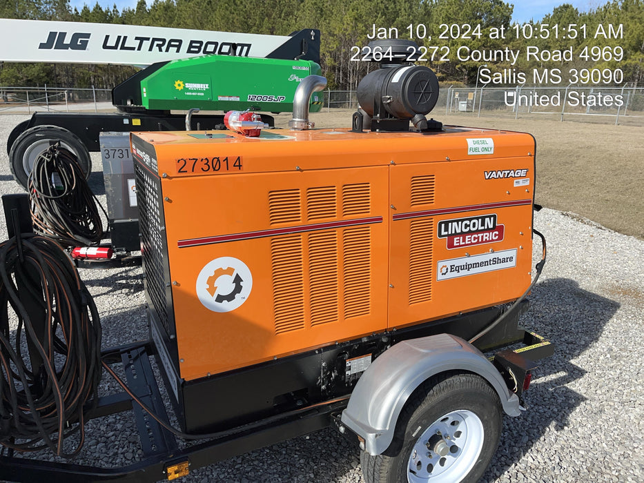 2022 Lincoln Electric Vantage 549X Crosslink Technology, Trailer Mounted, ES Decals, T3