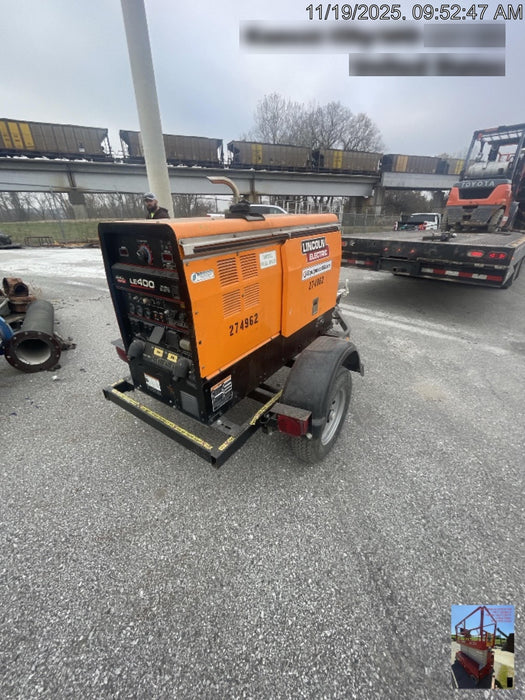 2022 Lincoln Electric LE400 Kubota V1505, Trlr, Cable Rack, Light Kit, ES Decals, T3