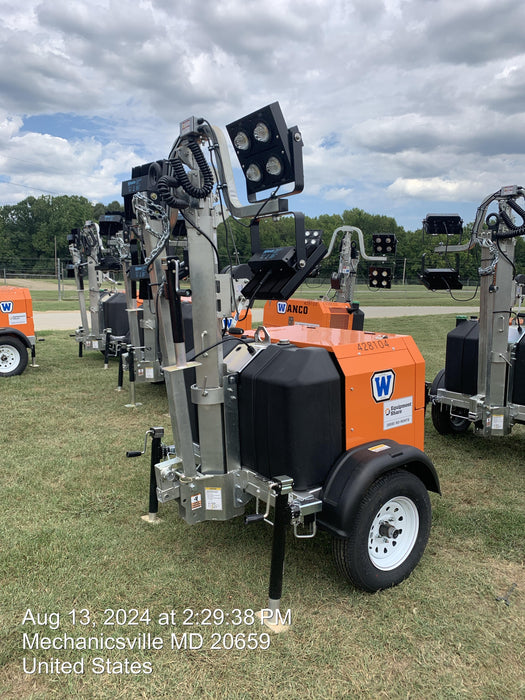 2024 Wanco WLTT-4MM4K Diesel, Deep Sea Controller, Shore Power Plug, Auto Start, (4) 350W LED Floodlights, 4kW Generator, 60 Gal Fuel Tank, 2" Ball, T3