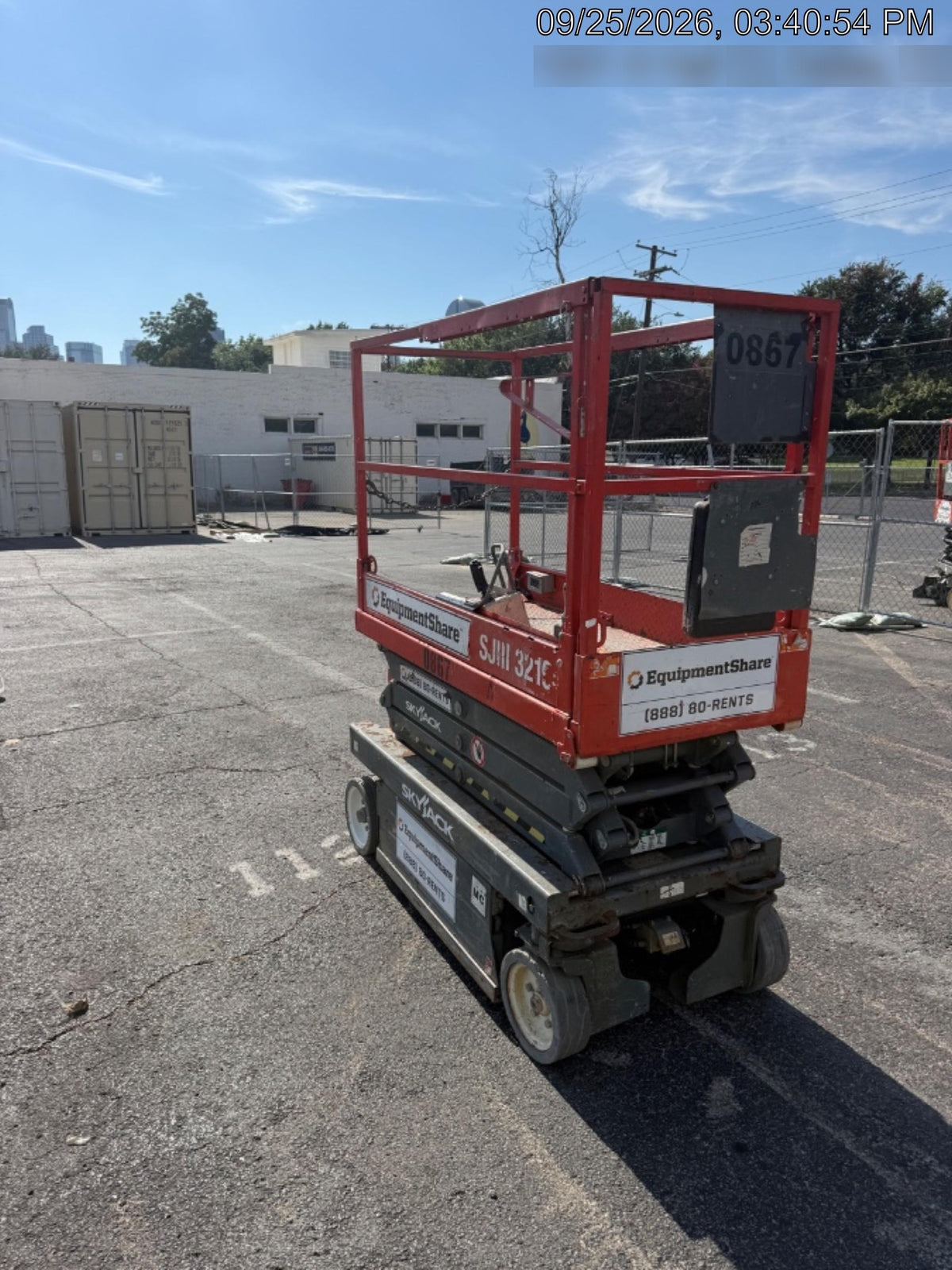 2016 Skyjack SJIII-3219 Skyjack SJIII-3219 Scissor Lift