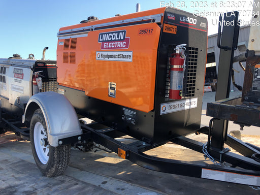 2022 Lincoln Electric LE400 Kubota V1505, Trlr, Cable Rack, Light Kit, ES Decals, T3