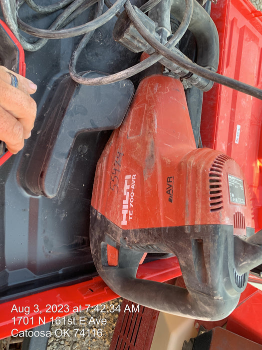 2019 HILTI TE 700-AVR