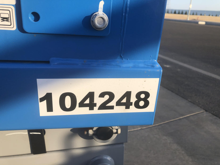 2020 Genie GS-1930 Solid Non Marking Tires, Beacon, Folding rails with half height swing gate, 800W Inverter