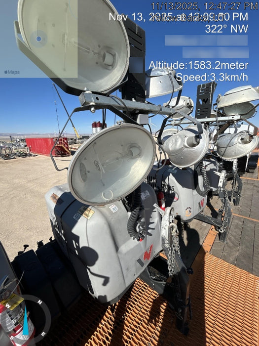 Wacker Neuson LTV6K-MH Wacker Neuson LTV6K Mobile Light Tower w/Fuel Level Sensor Installed