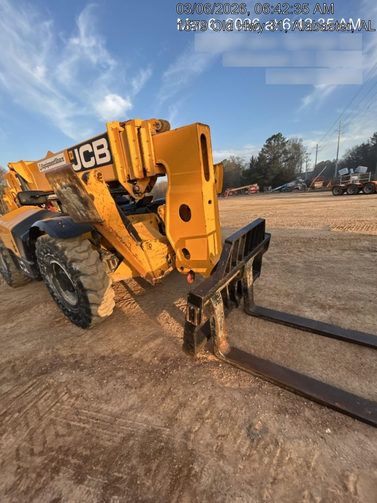 2020 JCB 510-56 Canopy, Solid Tires, Work Lights, Beacon, Aux Hydraulics, Back up Alarm, Lifting Eye, ES Decals