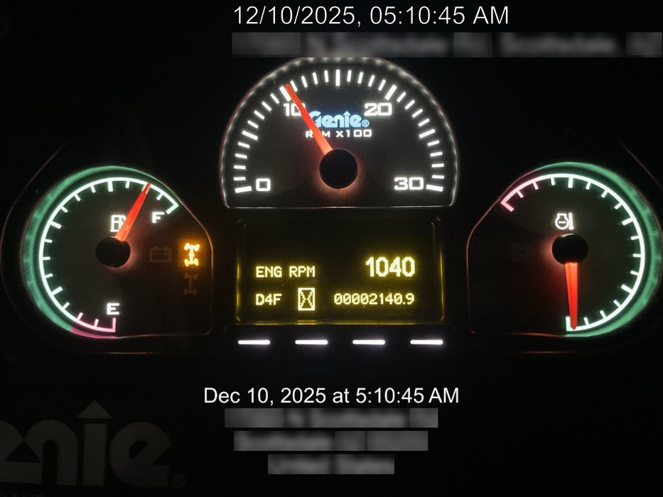 2018 Genie GTH-1056 Genie GTH-1056 w/ROPS, Work Lights, Solid Tires, RH Cab Mesh, Beacon, 60" Carriage and Forks